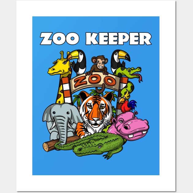 Zoo Keeper Wall Art by underheaven